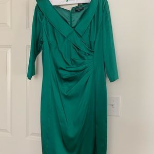 Emerald Green Tahari Dress-size 14